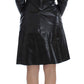 Exte Elegant Two-Piece Black Skirt Suit