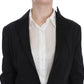 Exte Elegant Black Stretch Blazer Jacket