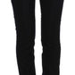 Exte Elegant Three-Piece Black Pants Suit