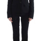 Exte Elegant Black Pantsuit Set