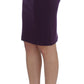 John Galliano Elegant Purple Pencil Skirt