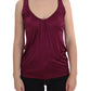 PLEIN SUD Elegant Purple Rayon Cami Blouse