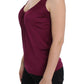 PLEIN SUD Elegant Purple Rayon Cami Blouse