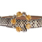 Dolce & Gabbana Chic Gray Water Snake Leather Belt