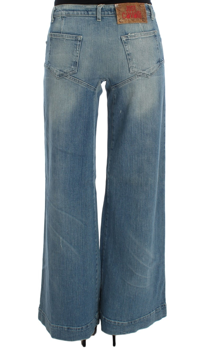 Cavalli Chic Wide Leg Denim Indulgence