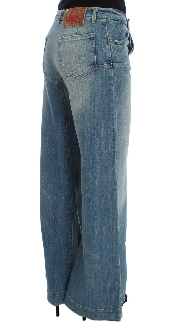 Cavalli Chic Wide Leg Denim Indulgence