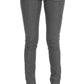 Costume National Chic Gray Slim-Fit Designer Jeans