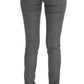 Costume National Chic Gray Slim-Fit Designer Jeans