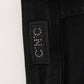 Costume National Sleek Slim Fit Designer Jeans in Classic Black