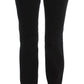 Costume National Chic Black Slim Fit Zippered Cotton Jeans