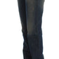 Costume National Elegant Boyfriend Fit Blue Cotton Jeans