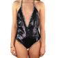 Philippe Model Sequin Embellished V-Neck Swimsuit