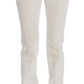 Costume National Chic White Slim Fit Designer Jeans