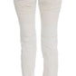 Costume National Chic White Slim Fit Designer Jeans