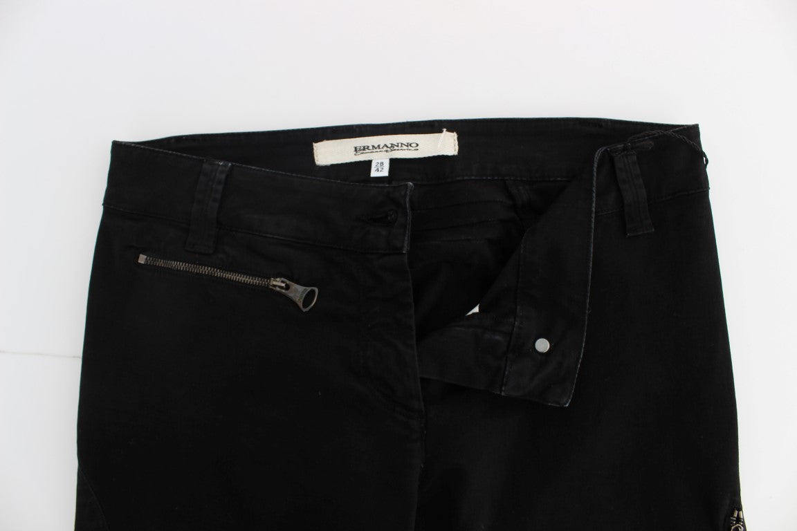 Ermanno Scervino Elegant Black Slim Fit Jeans