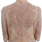 Dolce & Gabbana Elegant Pink Lace Embroidered Shift Dress