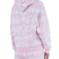 Comme Des Fuckdown Chic Pink Cotton Hooded Sweatshirt with Statement Print