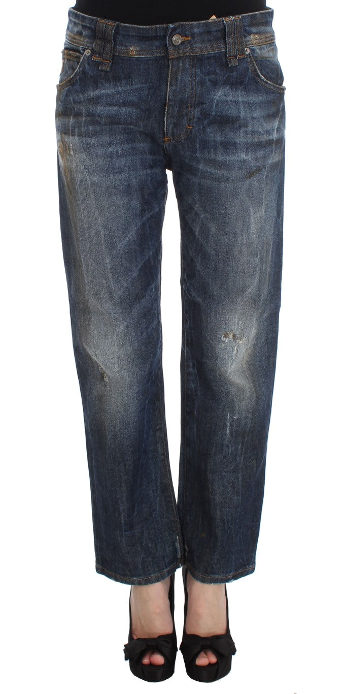 Dolce & Gabbana Chic Boyfriend Blue Wash Jeans