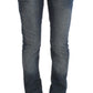 John Galliano Chic Slim Fit Blue Jeans