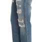 John Galliano Chic Boyfriend Blue Wash Jeans