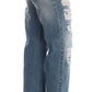 John Galliano Chic Boyfriend Blue Wash Jeans