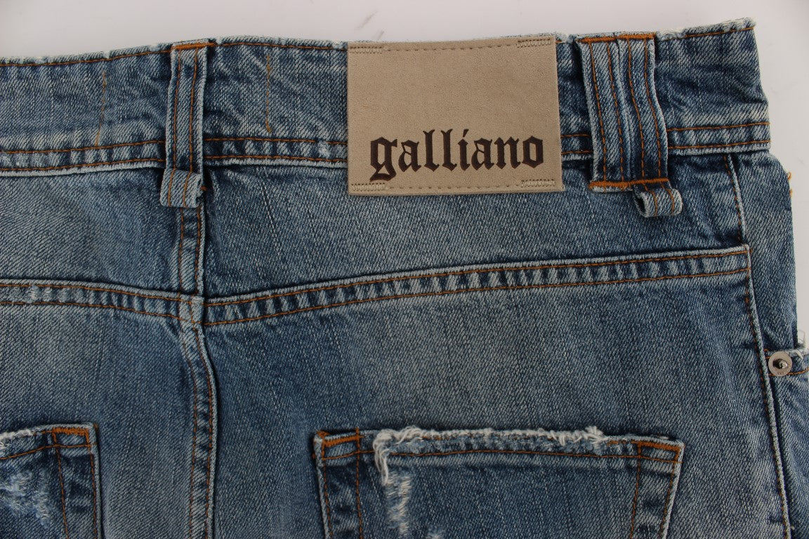 John Galliano Chic Boyfriend Blue Wash Jeans