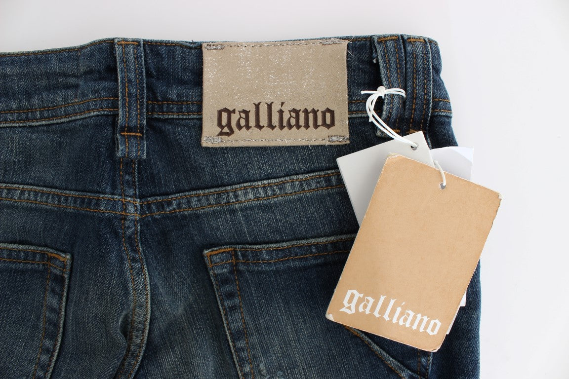 John Galliano Elegant Slim Fit Indigo Denim