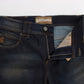 John Galliano Chic Boyfriend Fit Blue Jeans