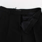 Ermanno Scervino Chic Black Wide Leg Silk Blend Jeans