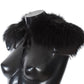 Dolce & Gabbana Black Fox Fur Chic Shoulder Wrap