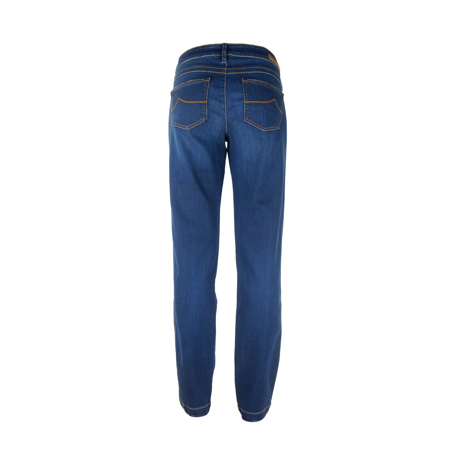 Jacob Cohen Elegant Dark Blue Chloe Jeans with Pony Skin Patch