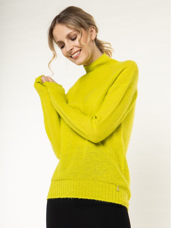 Patrizia Pepe Chic Turtleneck Wool Blend Sweater