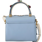 Dolce & Gabbana Blue Leather OOPS Roses Crossbody WELCOME Women's Bag