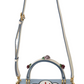 Dolce & Gabbana Blue Leather OOPS Roses Crossbody WELCOME Women's Bag