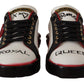 Dolce & Gabbana Chic Royal Love Crystal Leather Sneakers