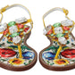 Dolce & Gabbana Majolica Crystal Embellished Leather Sandals