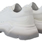 Dolce & Gabbana Chic Daymaster Leather Sneakers - Elegant White