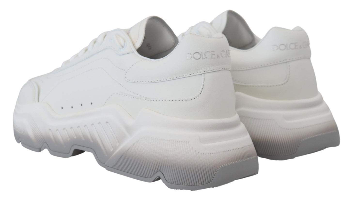 Dolce & Gabbana Chic Daymaster Leather Sneakers - Elegant White