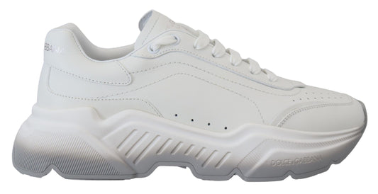 Dolce & Gabbana Chic Daymaster Leather Sneakers - Elegant White