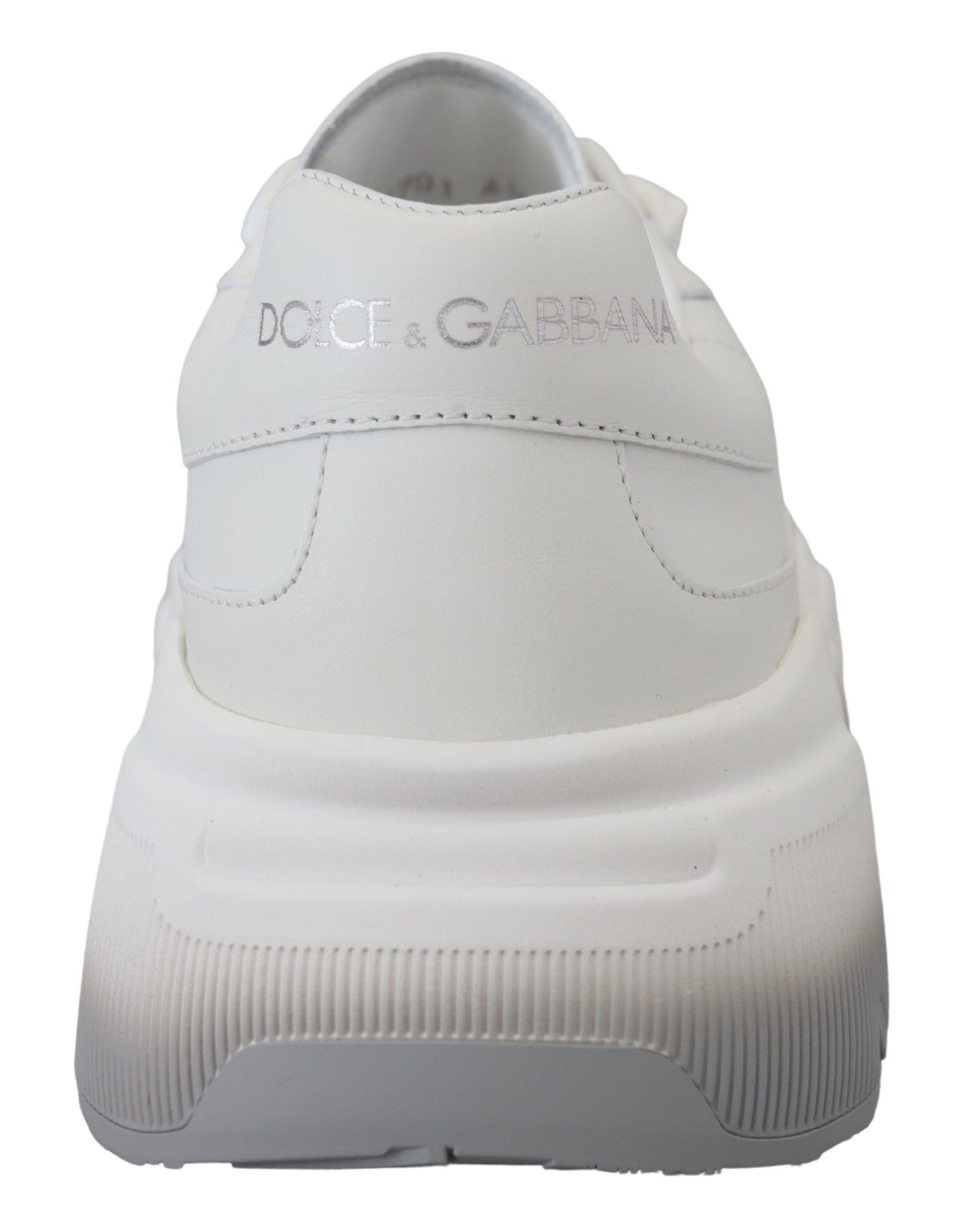 Dolce & Gabbana Chic Daymaster Leather Sneakers - Elegant White