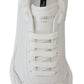 Dolce & Gabbana Chic Daymaster Leather Sneakers - Elegant White