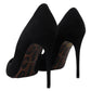 Dolce & Gabbana Elegant Black Suede Stiletto Pumps