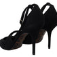 Dolce & Gabbana Elegant Ankle Strap Suede Heels