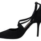 Dolce & Gabbana Elegant Ankle Strap Suede Heels