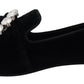 Dolce & Gabbana Chic Velvet Crystal-Embellished Loafers