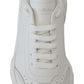 Dolce & Gabbana Sleek White Leather DAYMASTER Sneakers