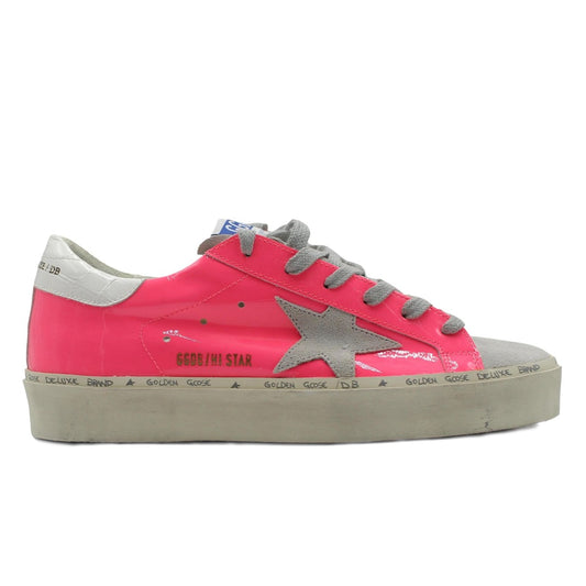 Golden Goose Elegant Pink Patent Calfskin Sneakers