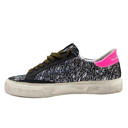 Golden Goose Chic Calfskin Low Sneakers with Suede Star