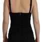 Dolce & Gabbana Sleek Black Mesh Sleeveless Corset Top