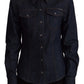 Dolce & Gabbana Elegant Blue Cotton Denim Shirt